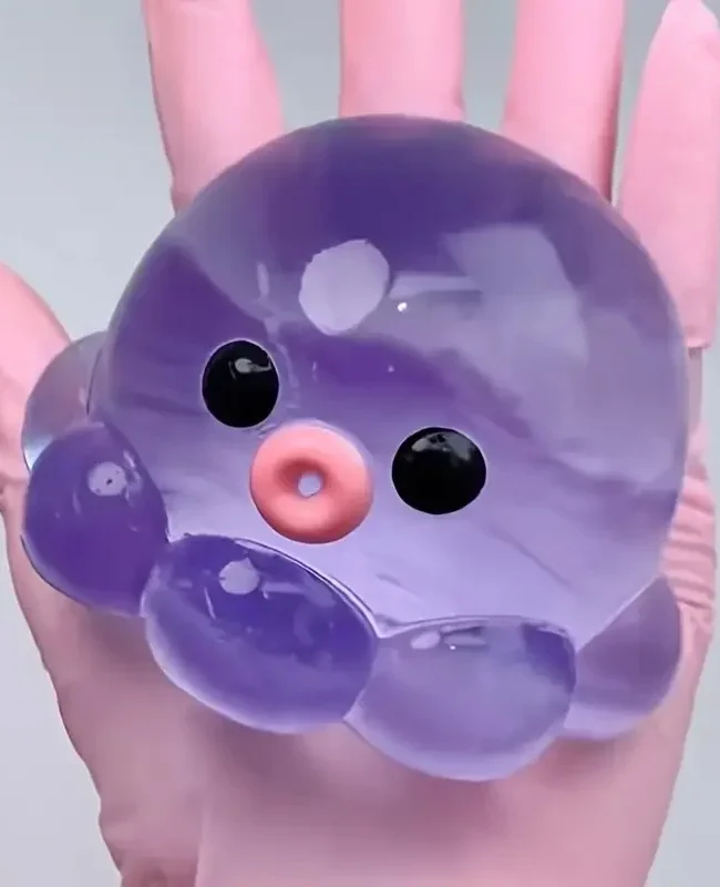 Homemade Bubble Octopus Squeeze Toy for Relax Fun Party & Birthday Gift Slow Rebound TPR Material Interactive Sensory Game Toys